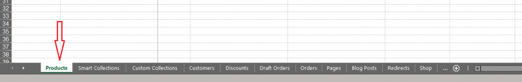 Export Shopify data to muliple sheets