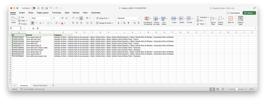 4 - Bulk update and import Shopify Product category bulk with Matrixify Excel XLSX CSV