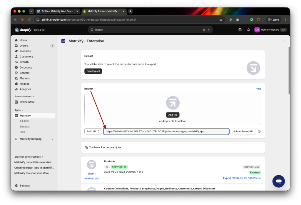 4 - Create Matrixify app import migration from WordPress to Shopify