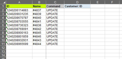 4 - Update Shopify Orders fields in bulk