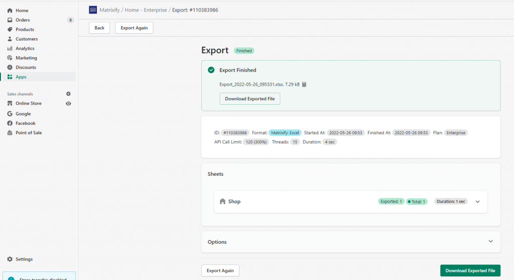 4. export import update shopify shop store metafields excel csv bulk