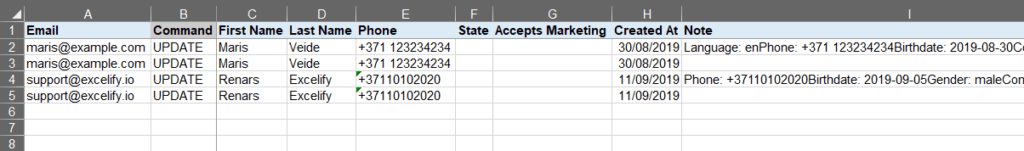 6 - correct lightspeed data in bulk in excel