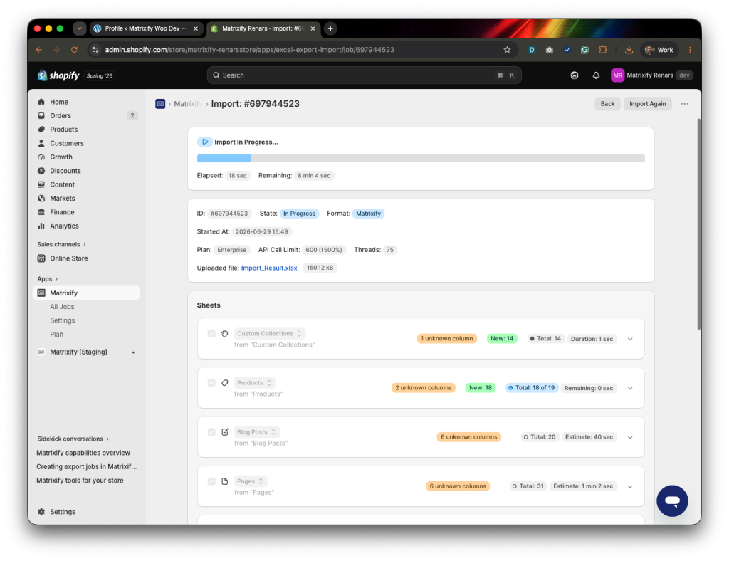 9 - Import and migrate all WordPress and WooCommerce data into Shopify store