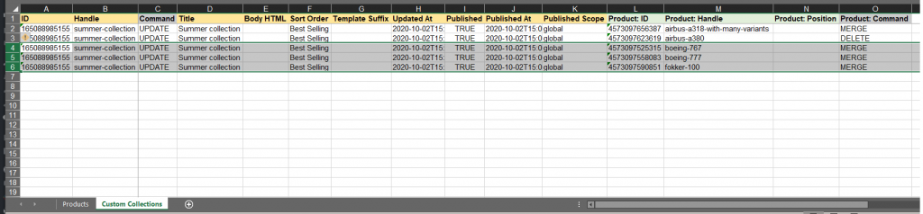 9 - import custom collecitons add products to it in bulk