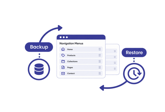 Backup and restore Shopify Navigation Menus