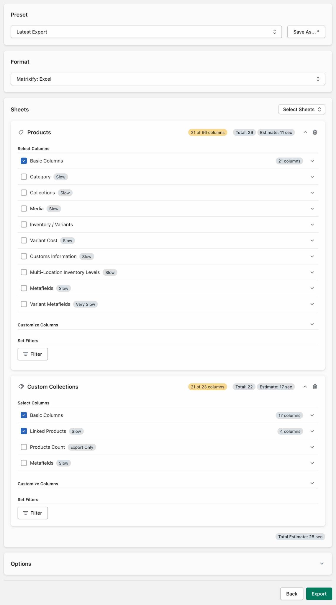 How to add products to Shopify custom collections - Matrixify App