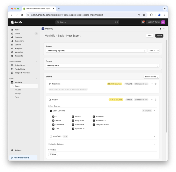 How Matrixify Works - Bulk import, export & edit Shopify data
