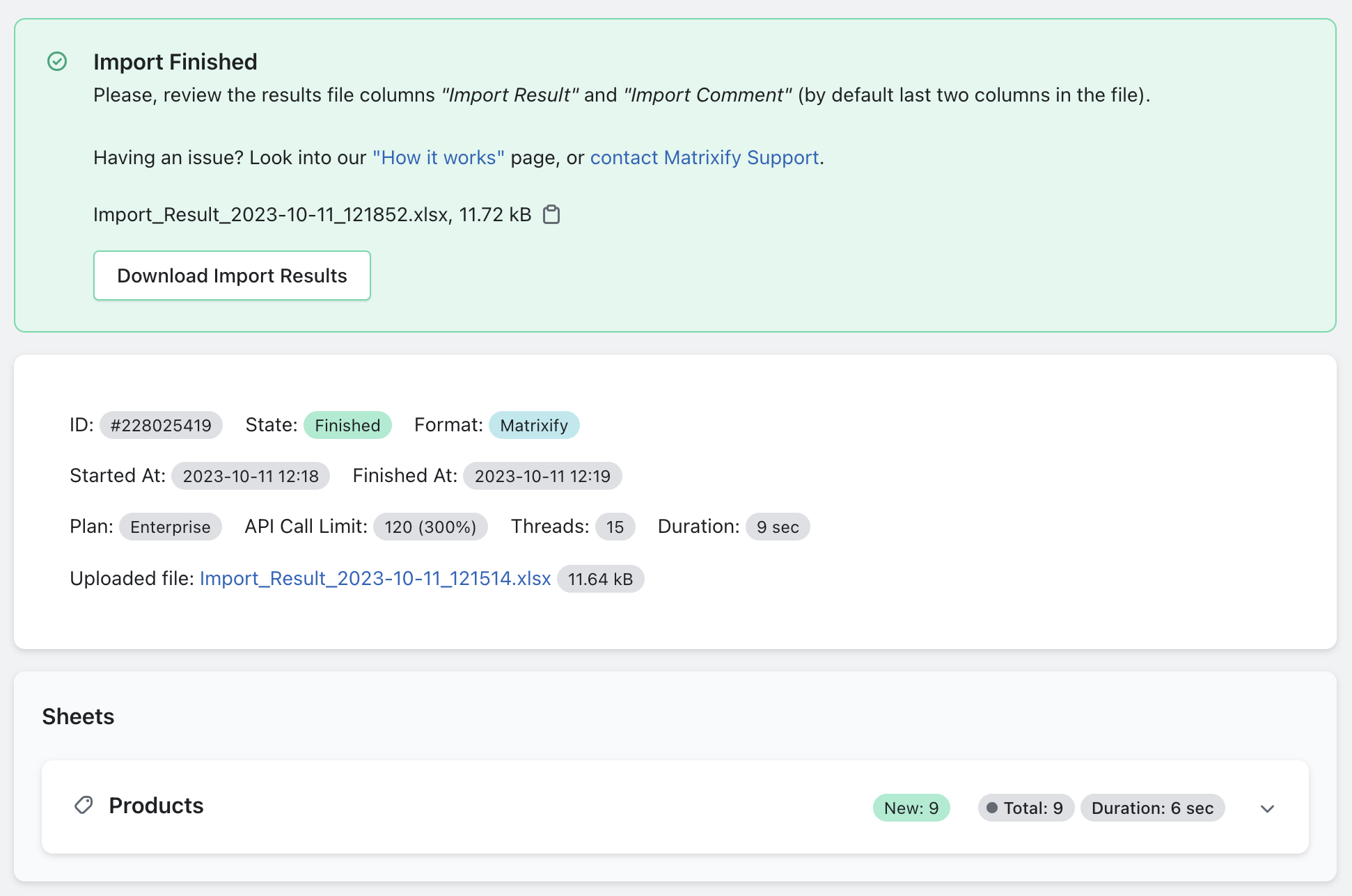 Completed Import from Banggood