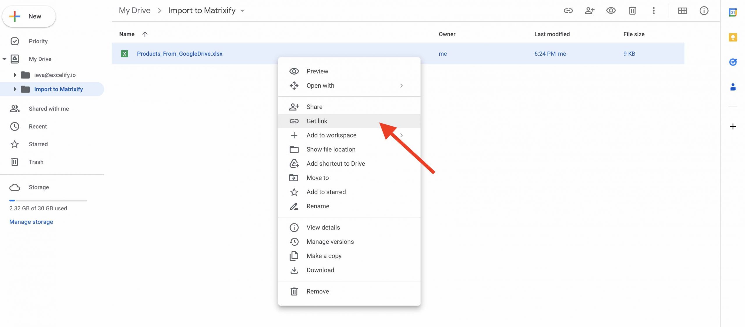 Schedule import to Shopify from Google Drive - Matrixify App