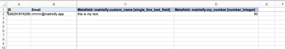 Shopify Customer Metafields change types - bulk update import export manage Matrixify app