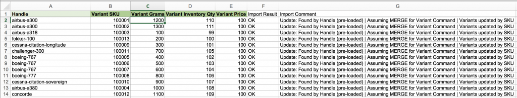 Update Shopify Variants by SKU, Barcode or Options