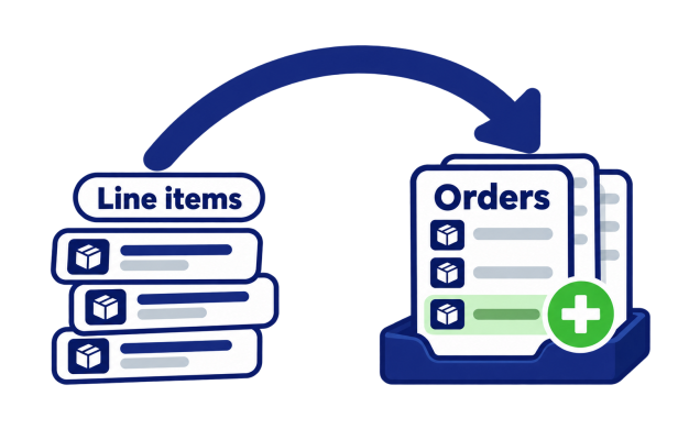 Bulk add Line Items to Shopify Orders with Matrixify