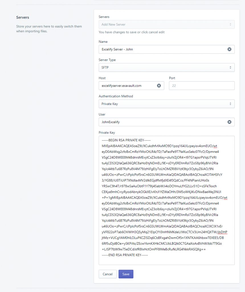 save servers import export shopify data excelify 2