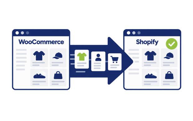Products, customers and orders migrated from WooCommerce to Shopify.